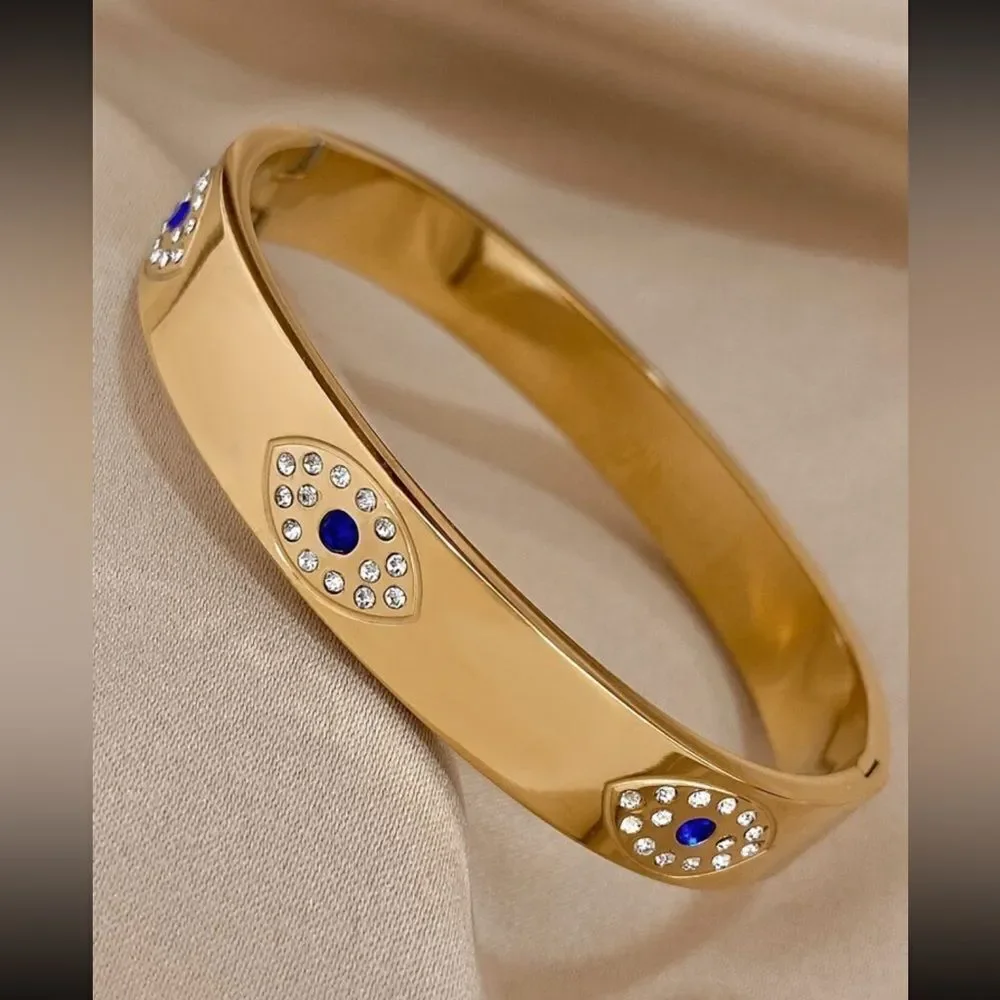 Evil eye Bangle Bracelet N929